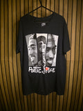 Poetic Justice Graphic T-Shirt Black Medium 100% Cotton