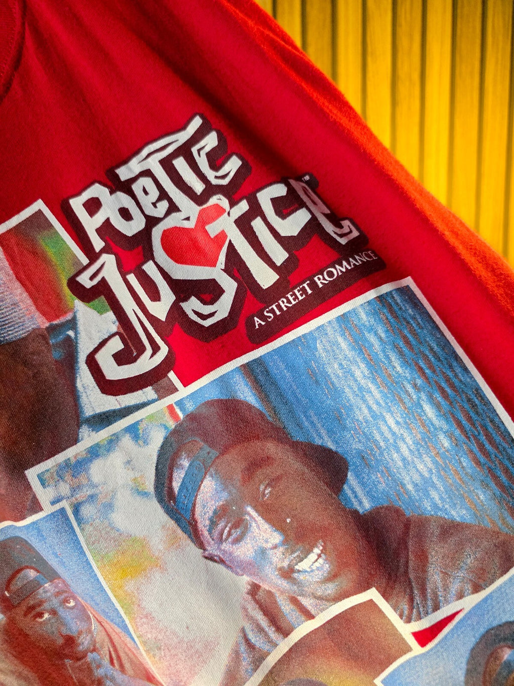 Poetic Justice Graphic T-Shirt Red Medium