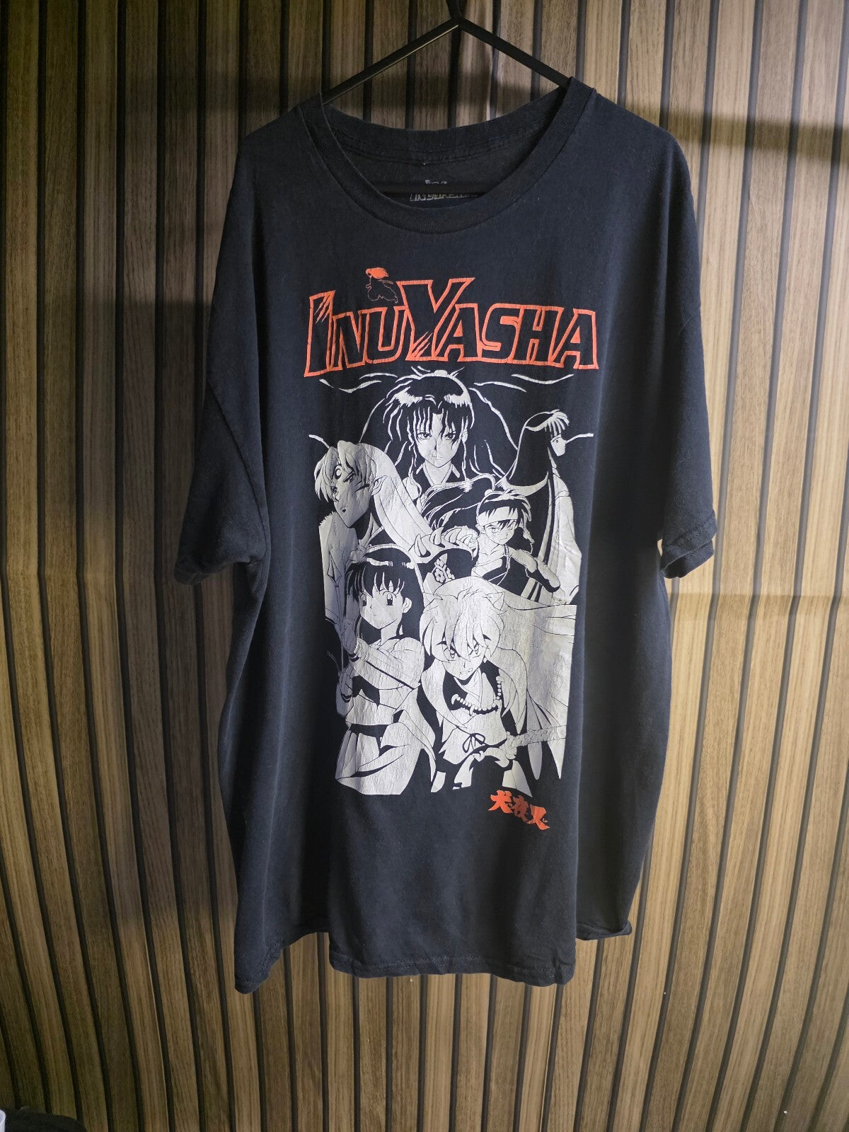 InuYasha Anime Graphic T-Shirt Black XL