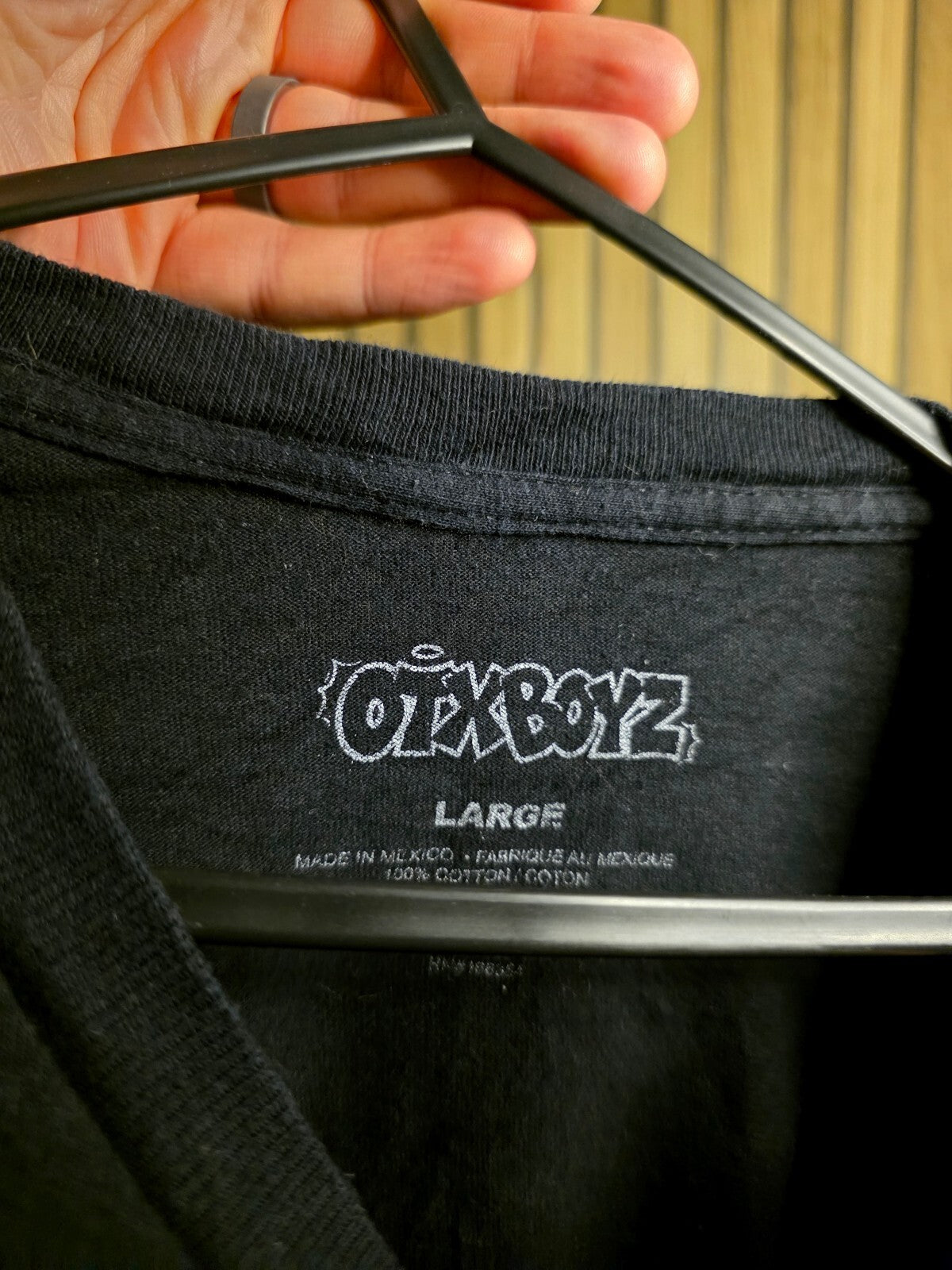 OTXBOYZ OHGEESY Black Graphic T-Shirt Large Cotton