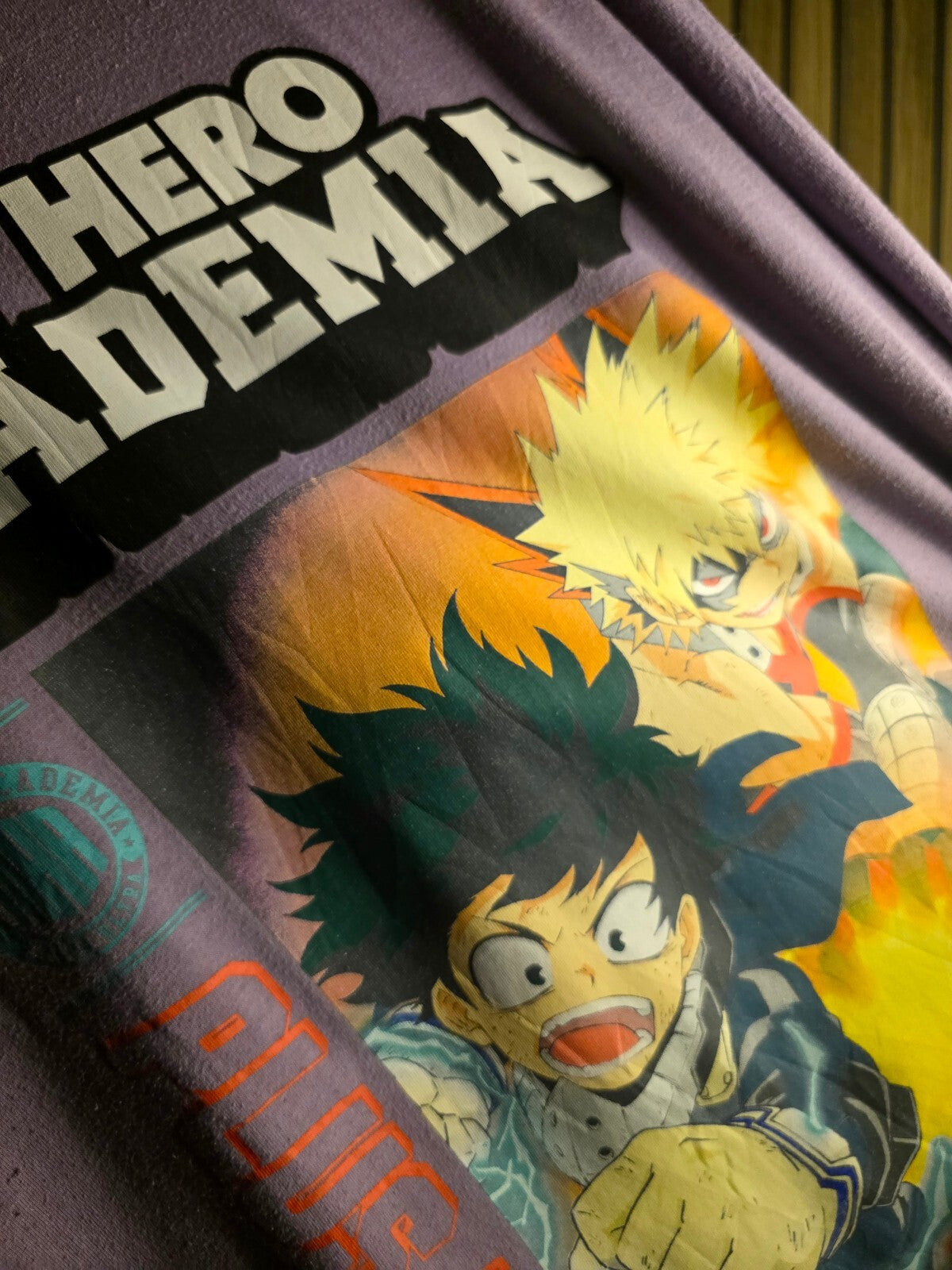 My Hero Academia Long Sleeve T-Shirt Anime Graphic Purple Medium