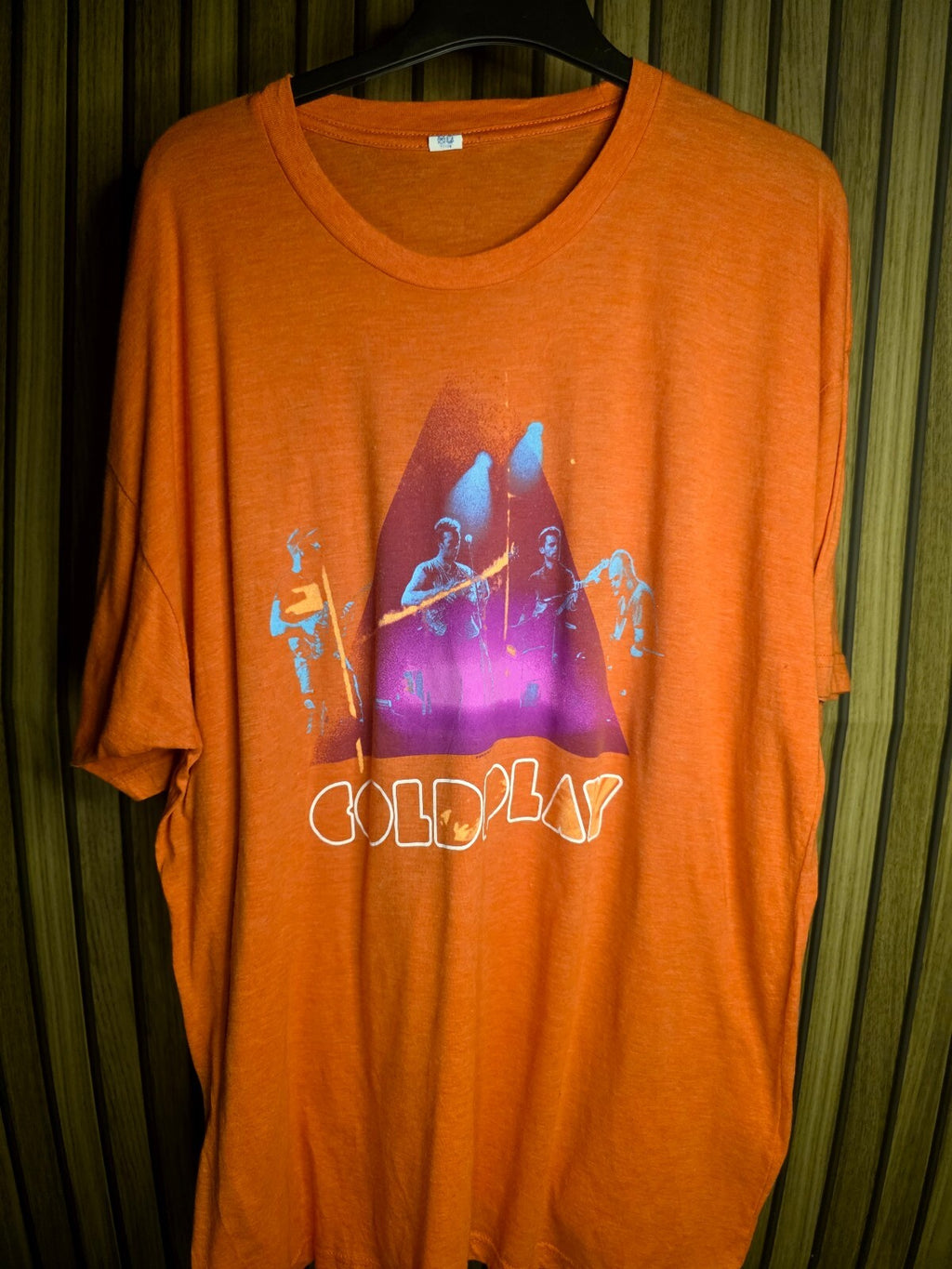 Coldplay Orange Band Graphic T-shirt Size Regular 2XL