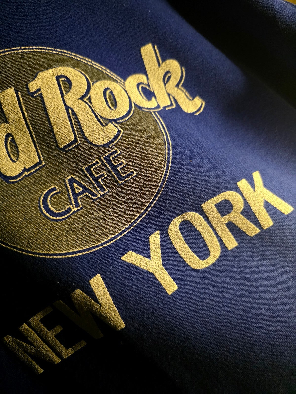 Hard Rock Cafe New York Blue Sweatshirt Medium