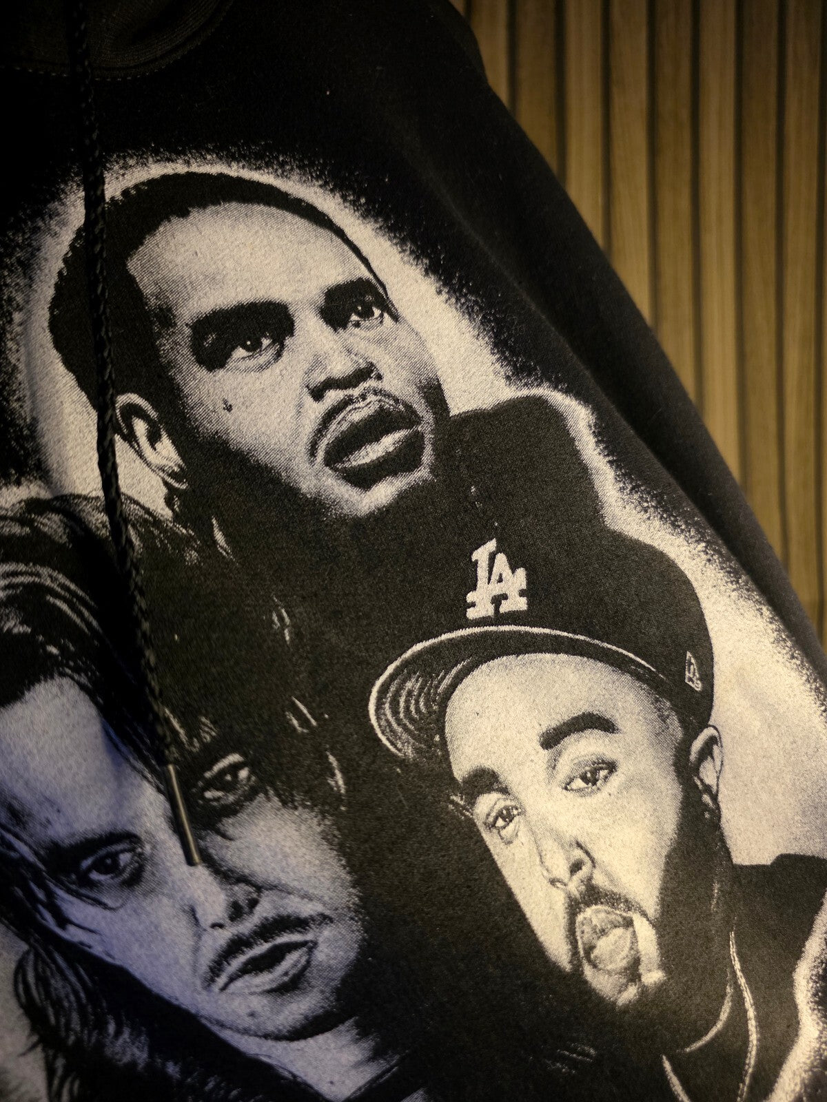 Hanes Hoodie Xavier Wulf Bones Eddy Baker In Loving Memory Tour Graphic Black L