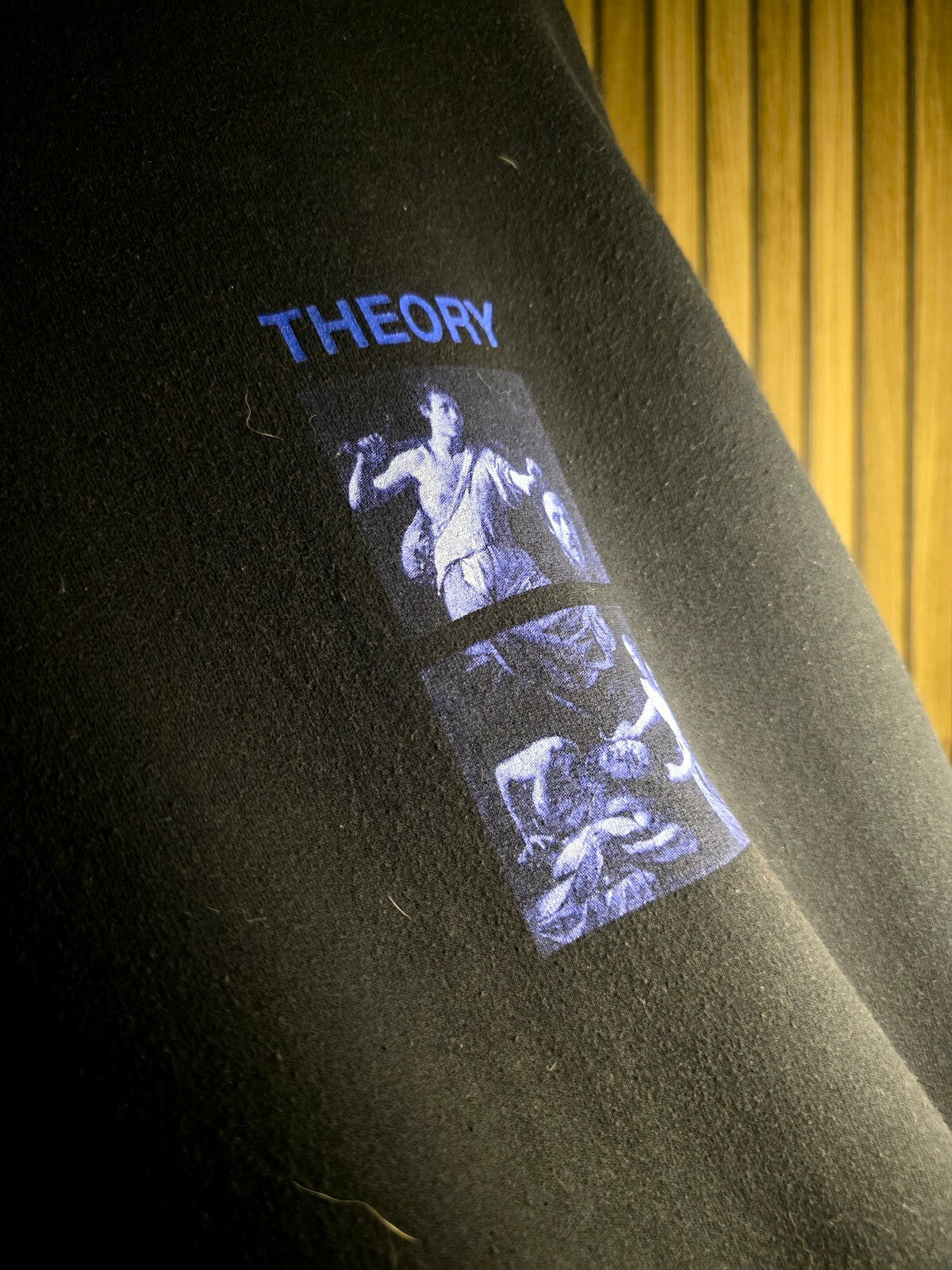 Truth Theory Hoodie Black Graphic Print Medium