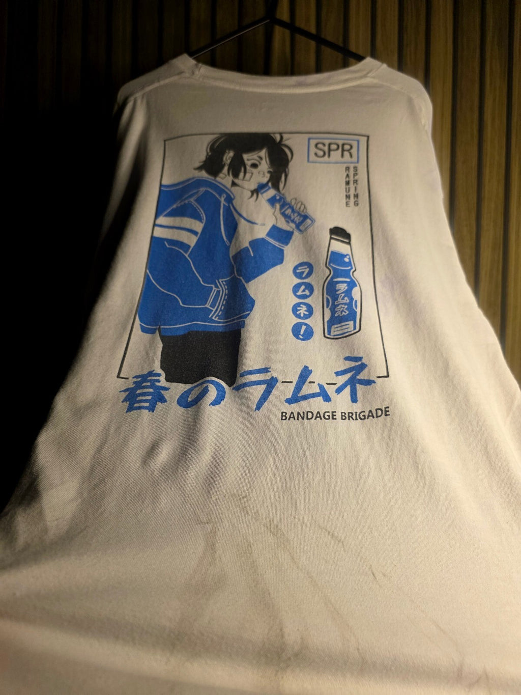 Bandage Brigade Spring Ramune Graphic Long Sleeve T-Shirt White Regular Large
