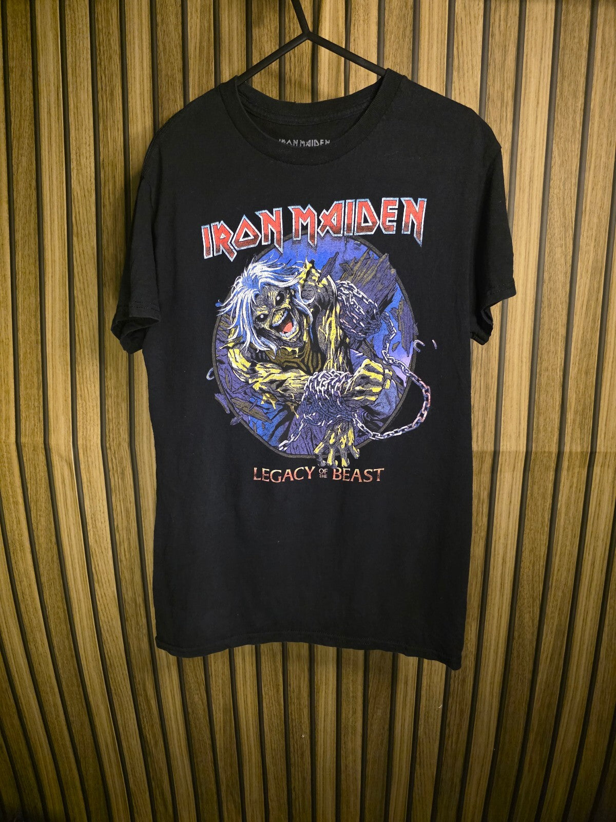 Iron Maiden Legacy of the Beast Black Graphic T-Shirt Size S