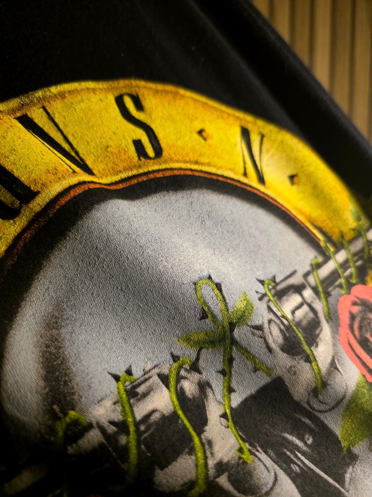 Guns N' Roses Logo Graphic Black T-Shirt XL