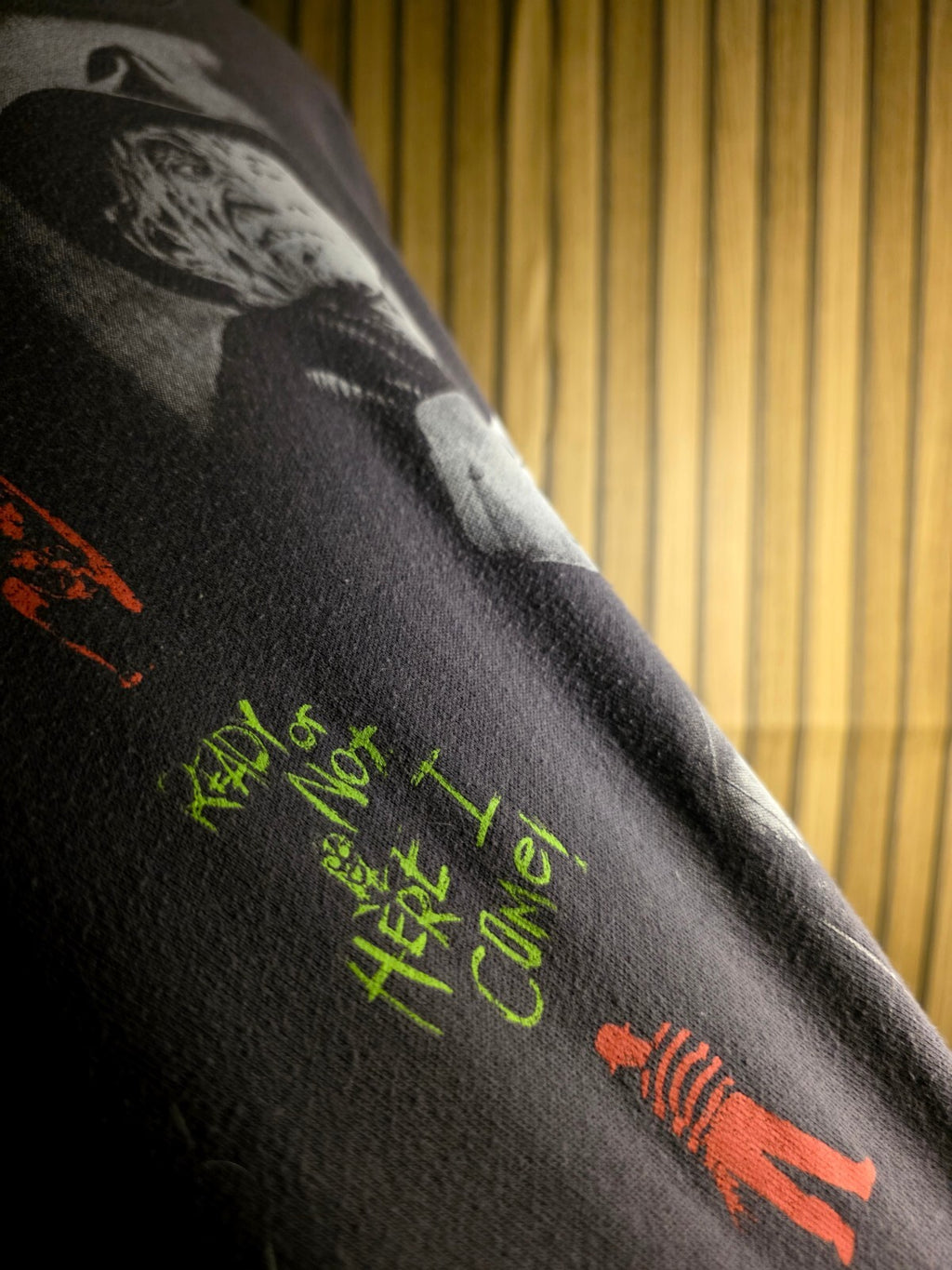 A Nightmare on Elm Street Hoodie Horror Graphic Black Medium