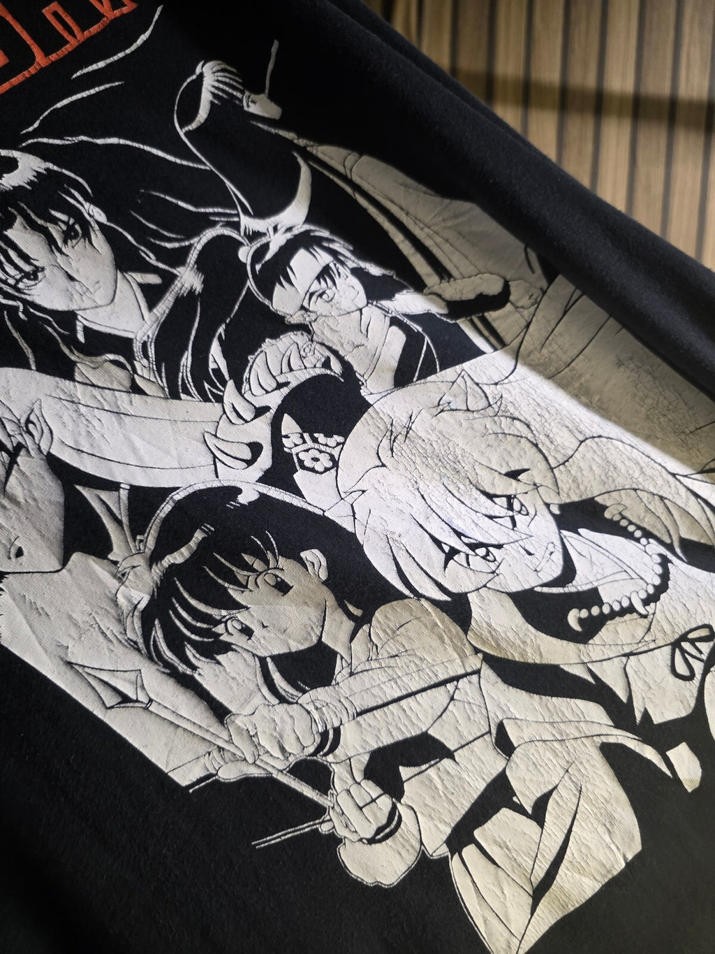 InuYasha Anime Graphic T-Shirt Black XL