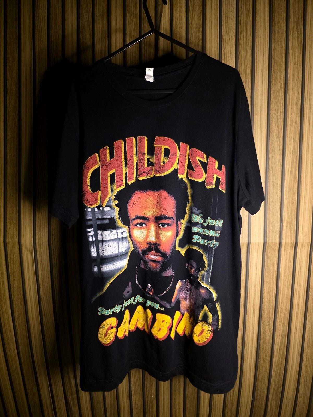 Childish Gambino Black Graphic Tour T-Shirt Size Large