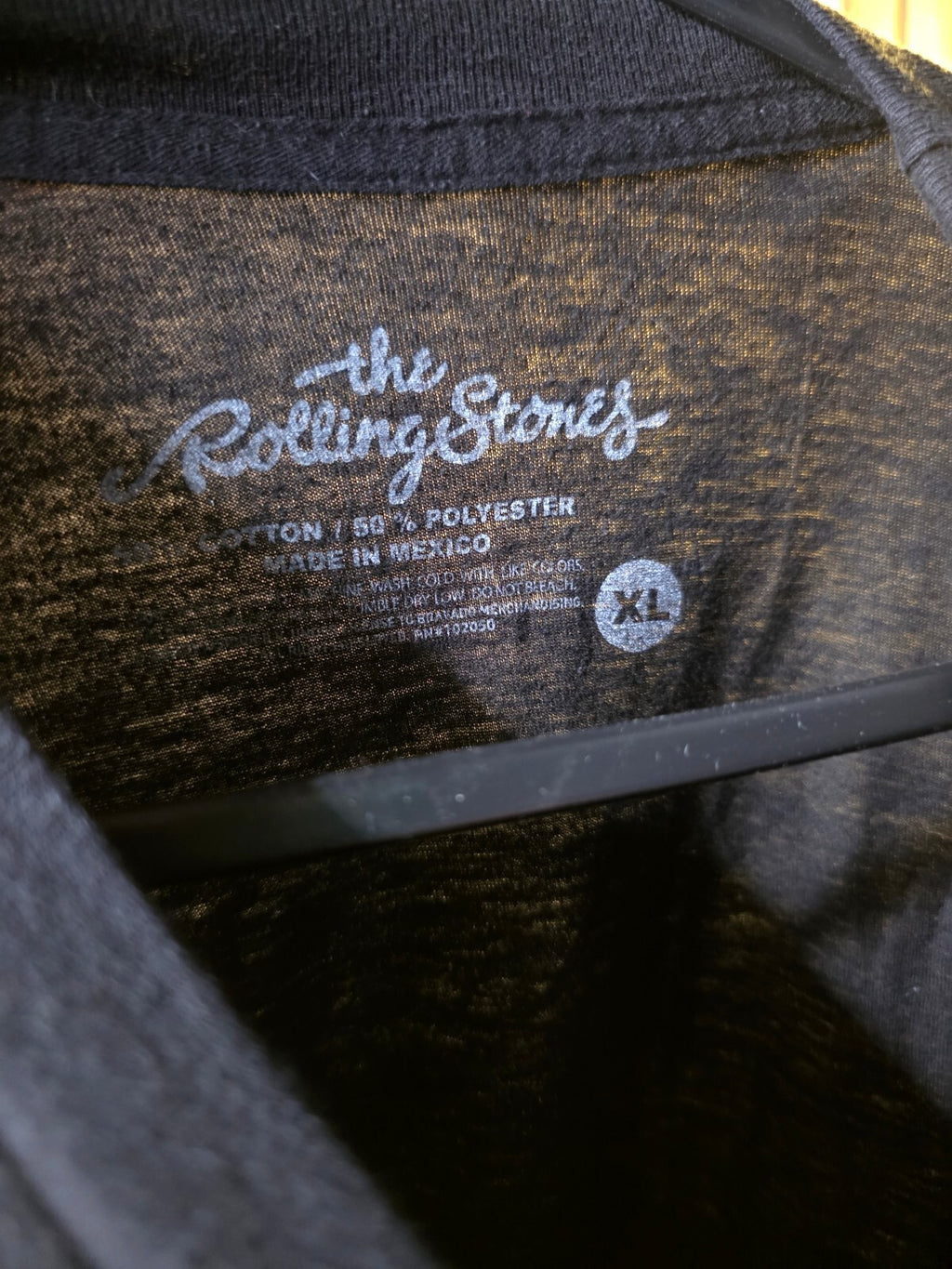 The Rolling Stones North American Tour 1975 Graphic T-Shirt Black XL