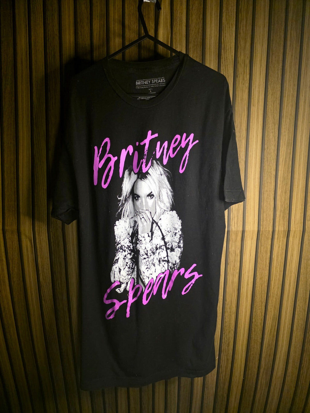 Britney Spears Black Graphic T-Shirt Size Large