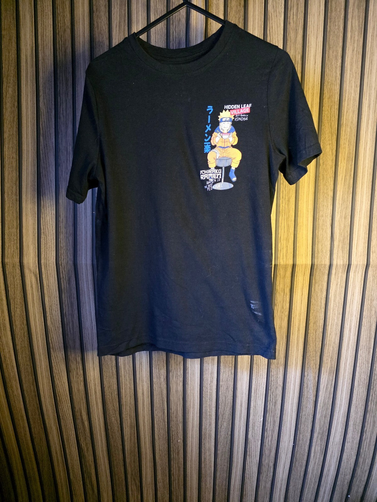 Naruto Ichiraku Ramen Graphic Black T-Shirt Medium