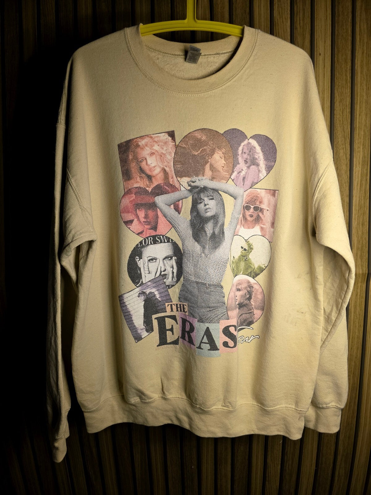 Taylor Swift The Eras Graphic Sweatshirt Beige Large