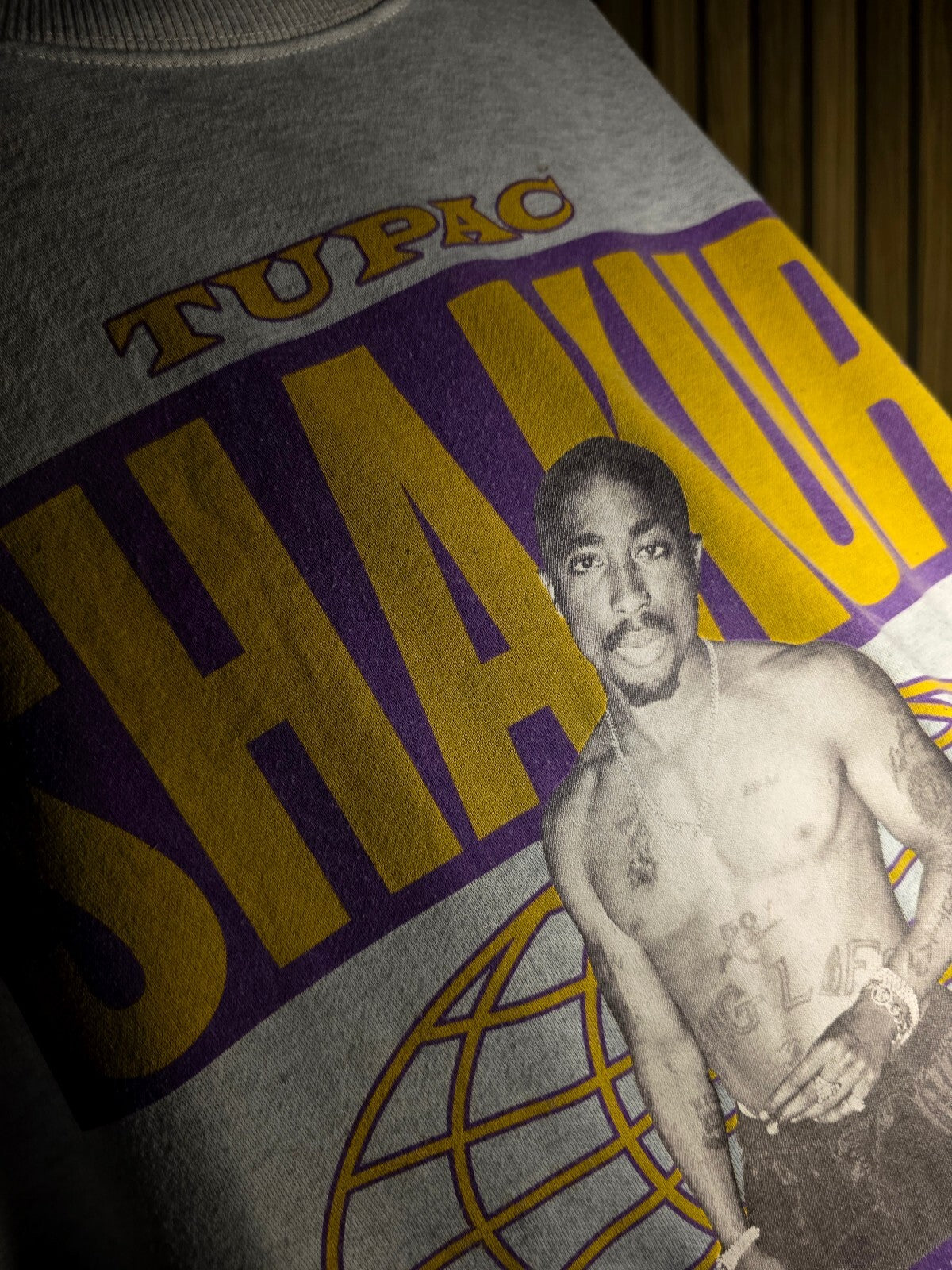 2PAC Tupac Shakur Me Against The World Sweatshirt Grey Small