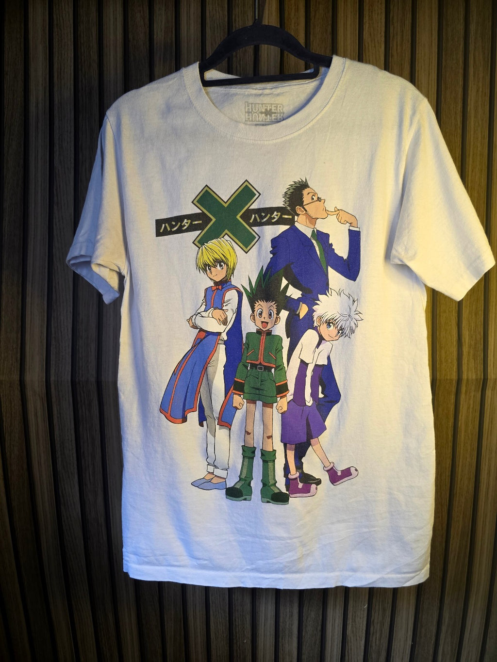 Hunter x Hunter Anime Characters Graphic T-shirt White Size S