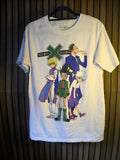 Hunter x Hunter Anime Characters Graphic T-shirt White Size S