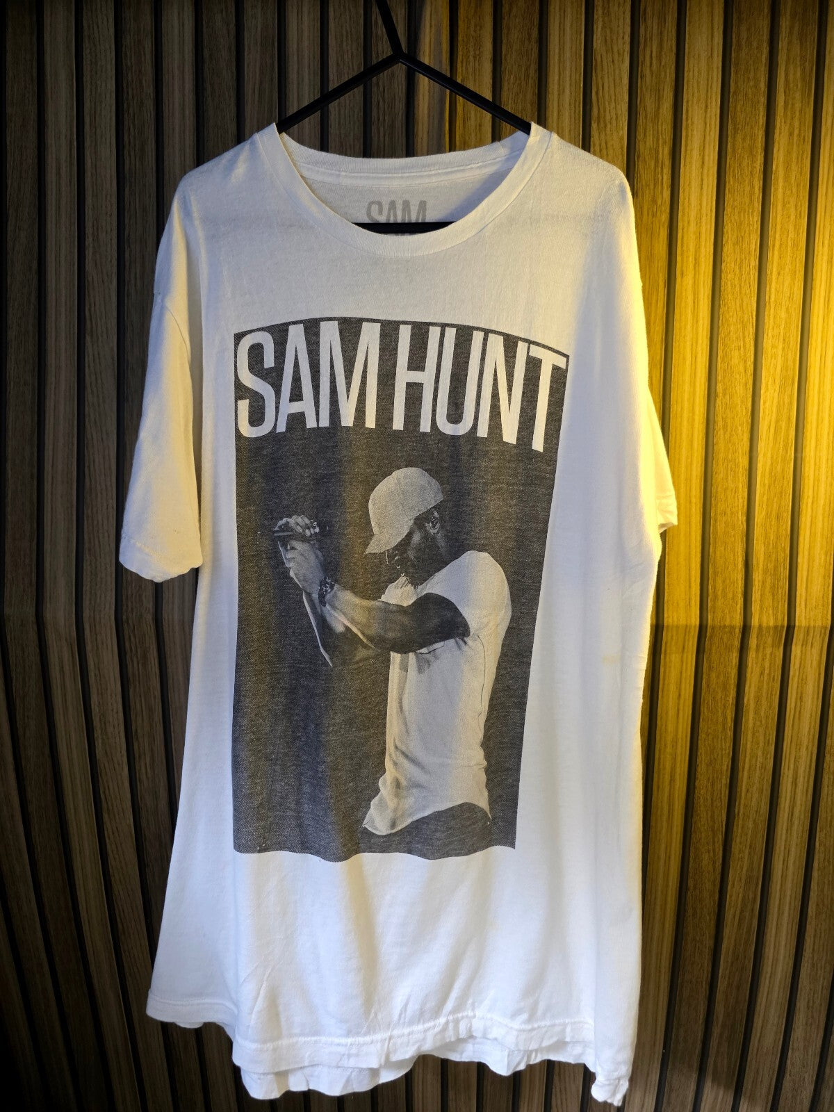 Sam Hunt Tour Graphic White T-Shirt Size Large