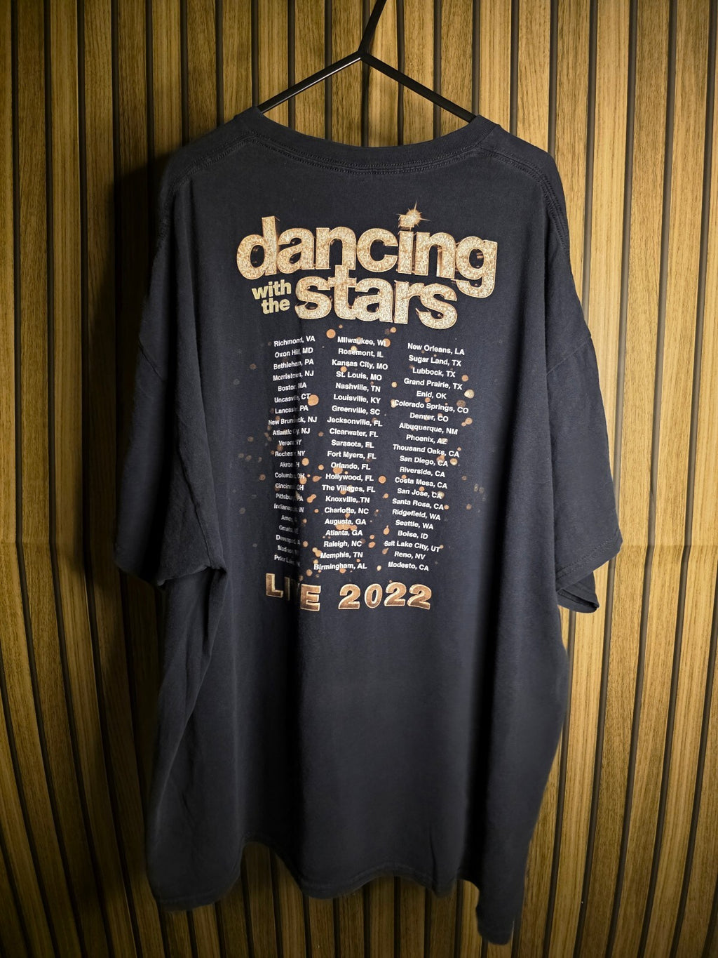 Gildan Dancing with the Stars Live 2022 Black T-Shirt 2XL