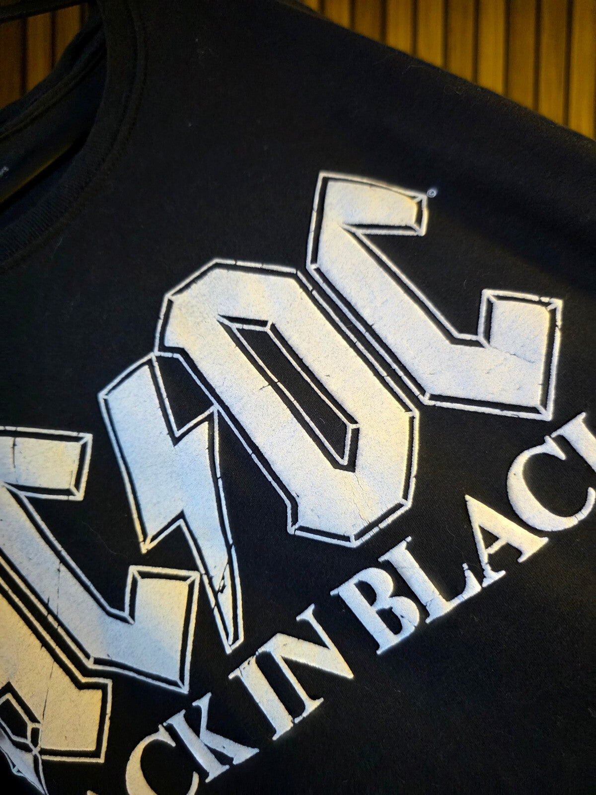 AC/DC Back In Black Graphic T-shirt Black Large