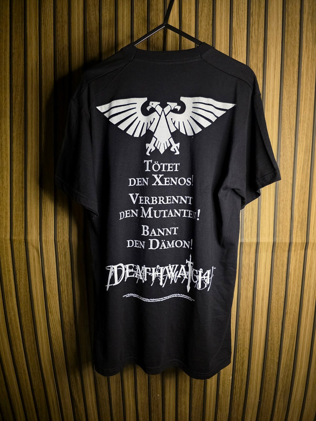 2011 Warhammer Deathwatch Space Marines Graphic T-Shirt Black Medium