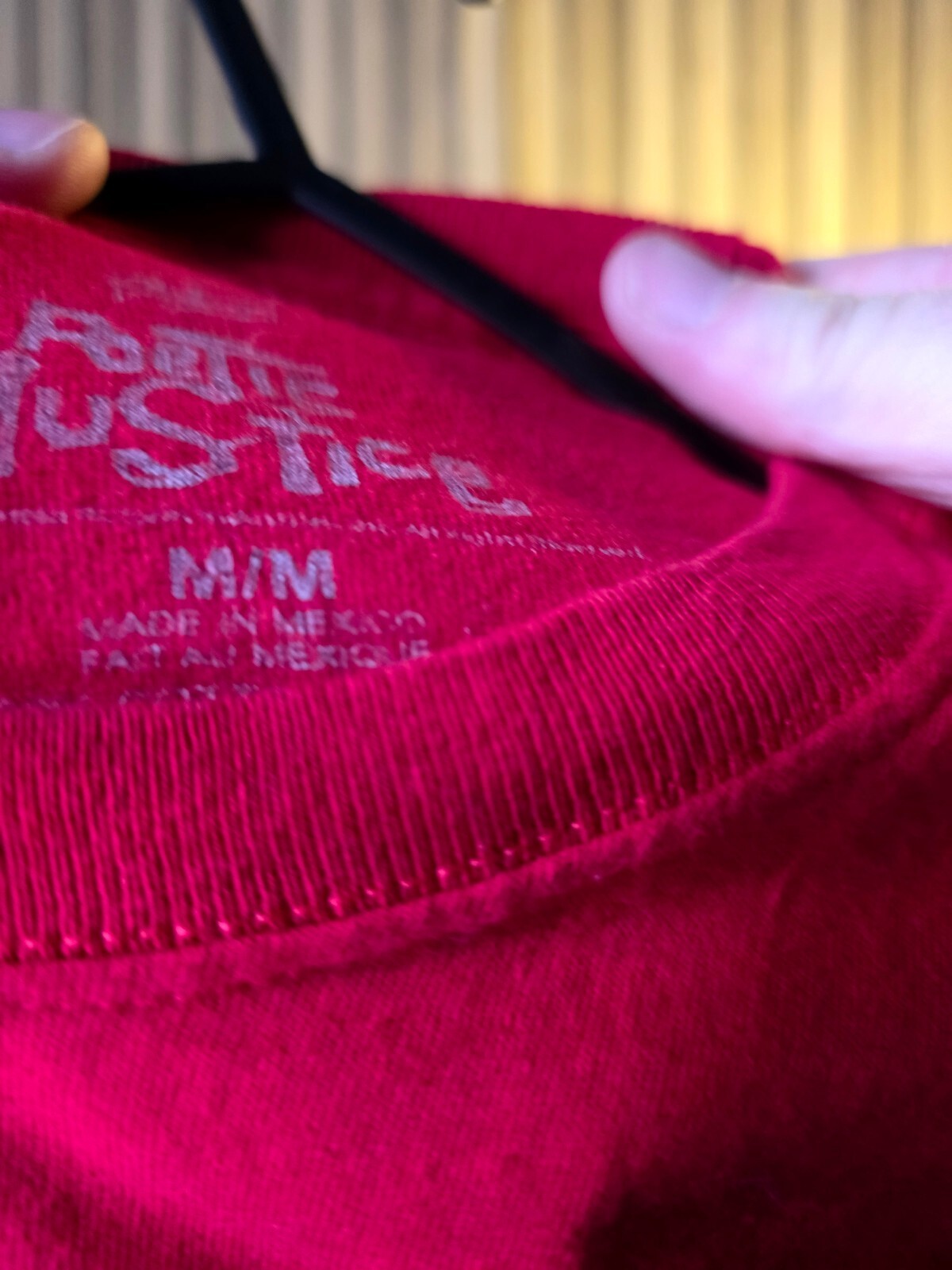 Poetic Justice Graphic T-Shirt Red Medium