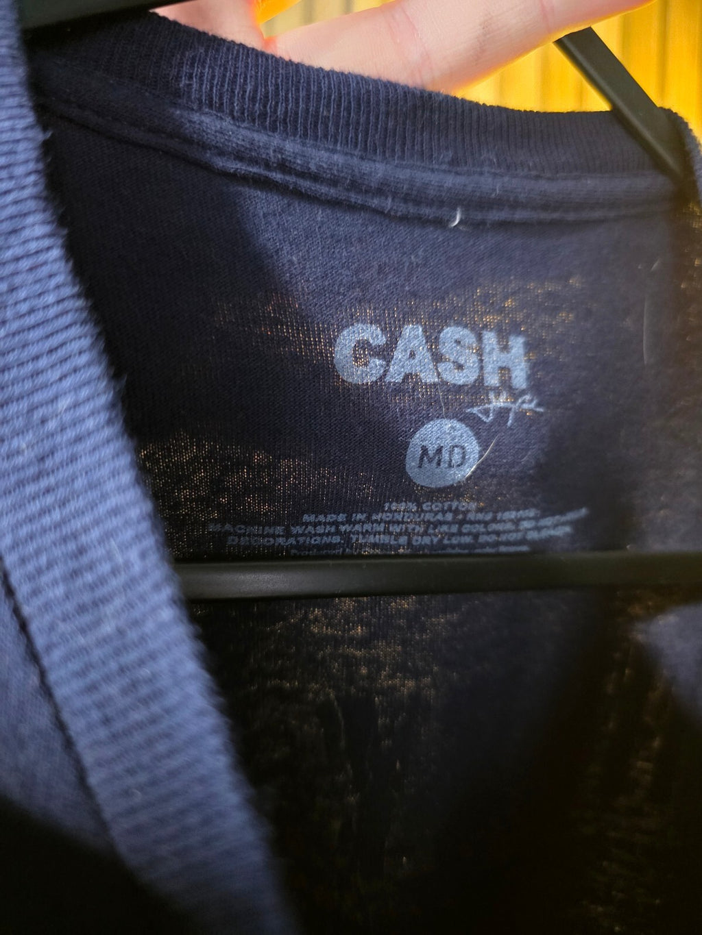 Cash Johnny Cash Tour 1956 Graphic T-shirt Black Medium