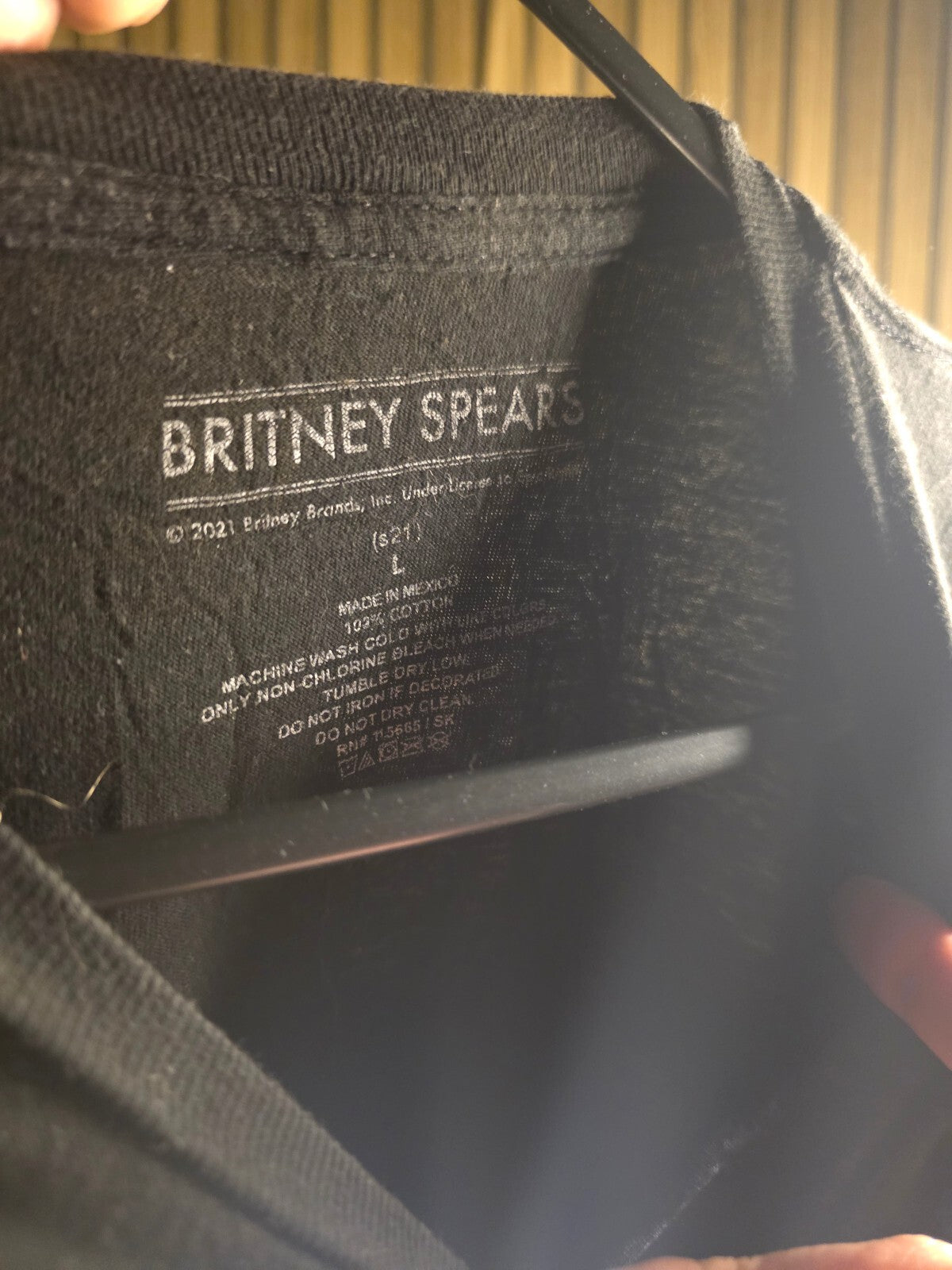 Britney Spears Black Graphic T-Shirt Size Large
