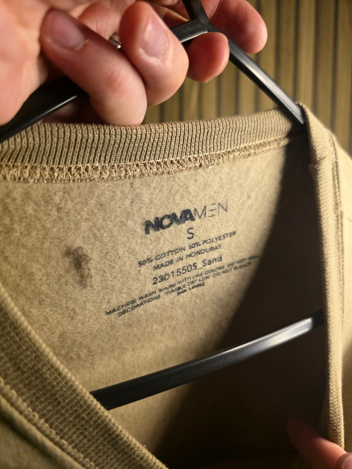 NOVA MEN Players Club Graphic Sweatshirt Sand Size S