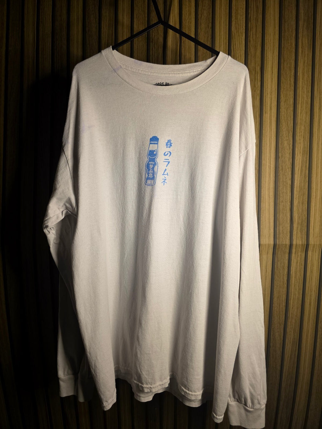 Bandage Brigade Spring Ramune Graphic Long Sleeve T-Shirt White Regular Large