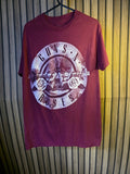 Guns N' Roses Graphic Band T-Shirt Burgundy Size S