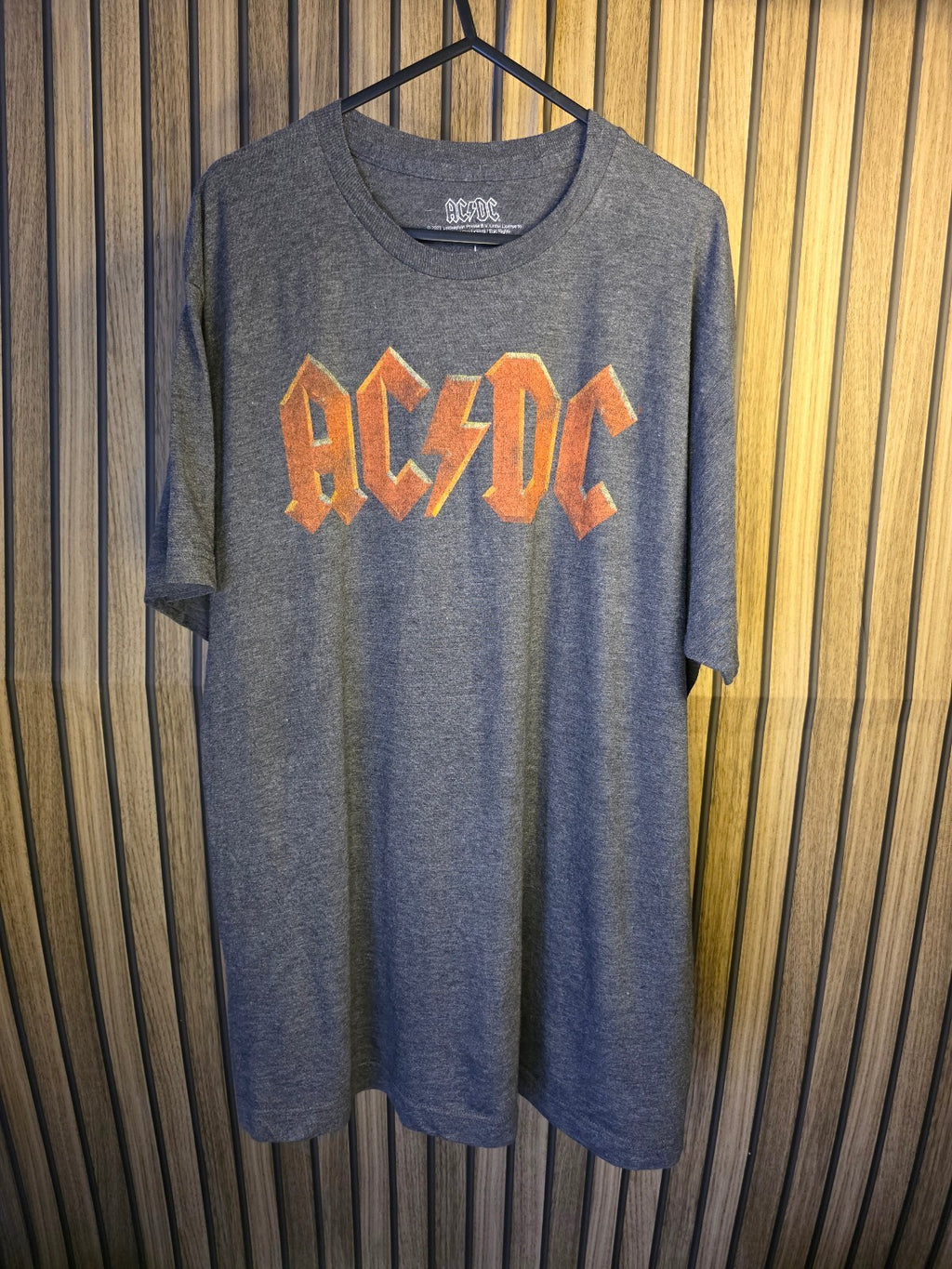 AC/DC Grey Graphic Band T-Shirt Size L