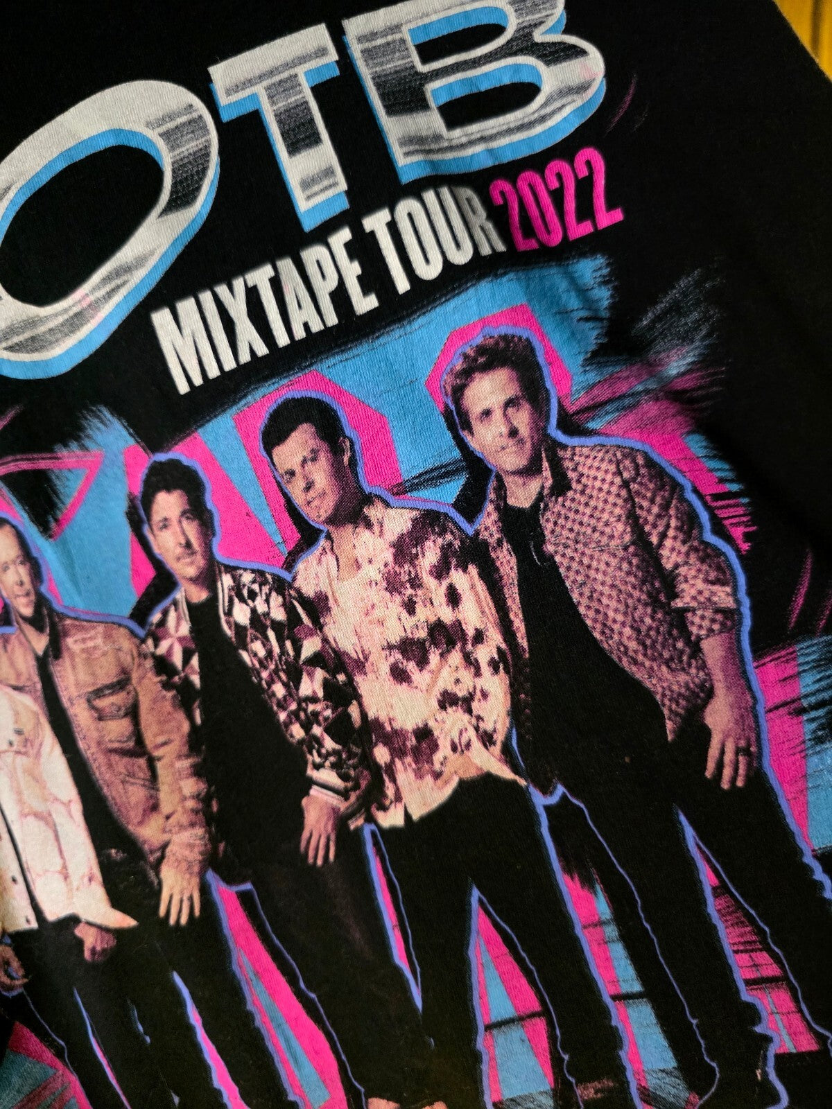 NKOTB Mixtape Tour 2022 The Party Black T-Shirt Medium