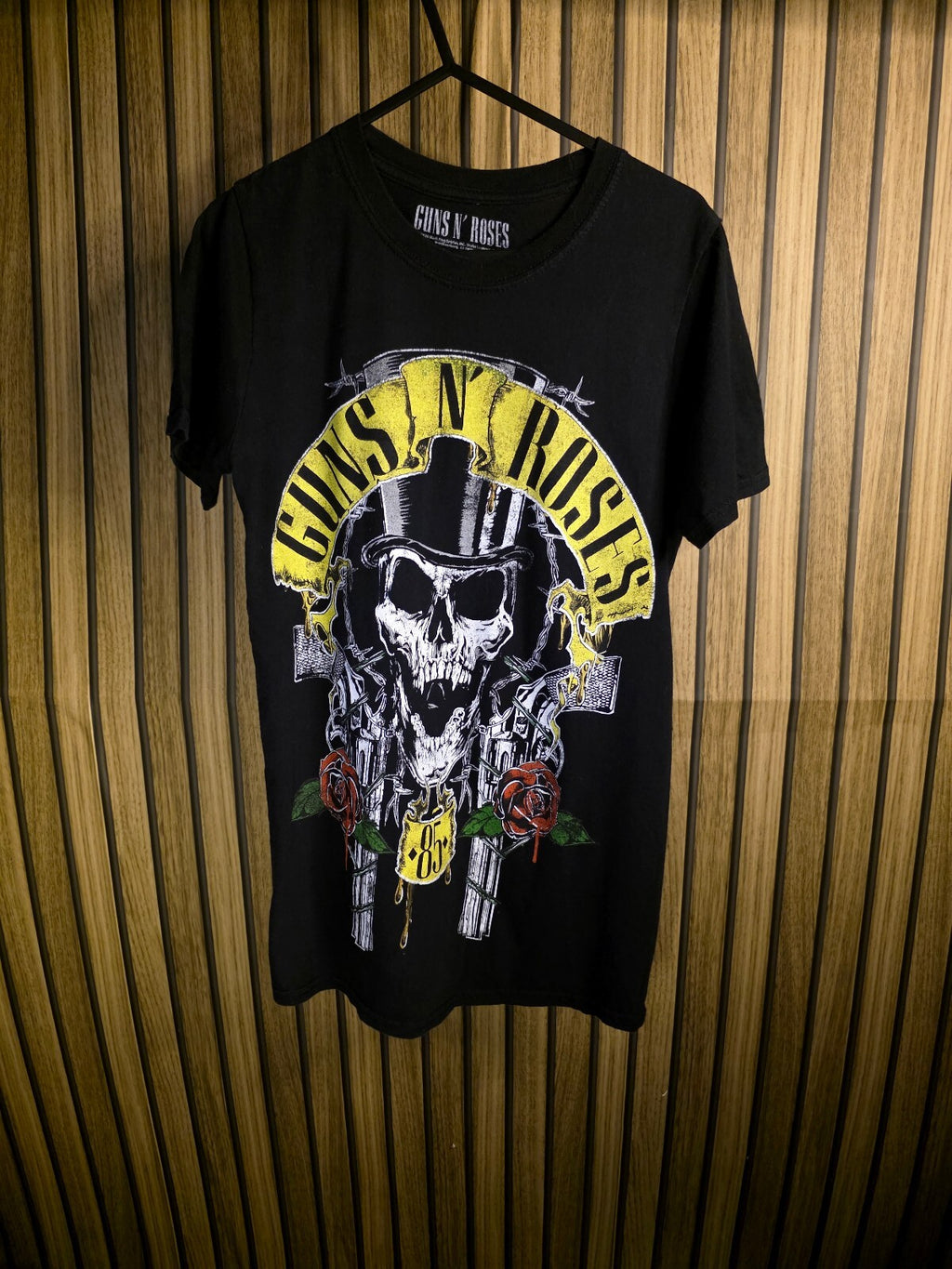 Guns N' Roses Skull Graphic Black T-Shirt Size S