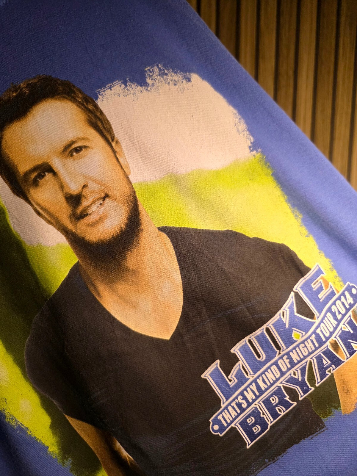Gildan Luke Bryan That's My Kind of Night Tour 2014 Blue XL T-Shirt