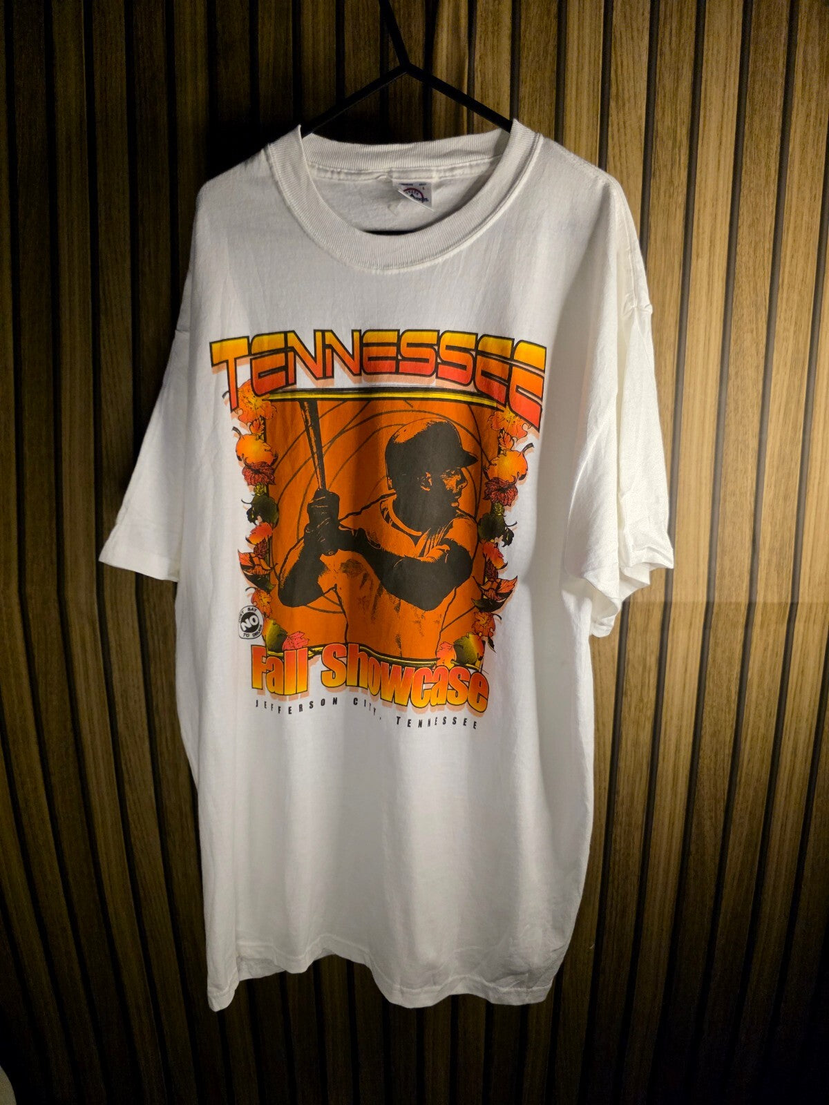 Delta Magnum Weight Tennessee Fall Showcase Graphic T-Shirt White Large