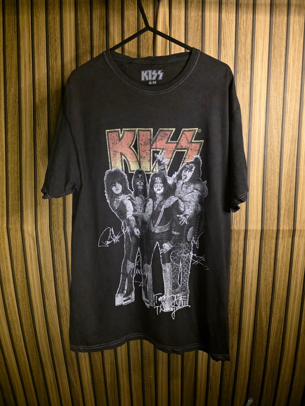KISS Band Graphic T-Shirt Black Size S