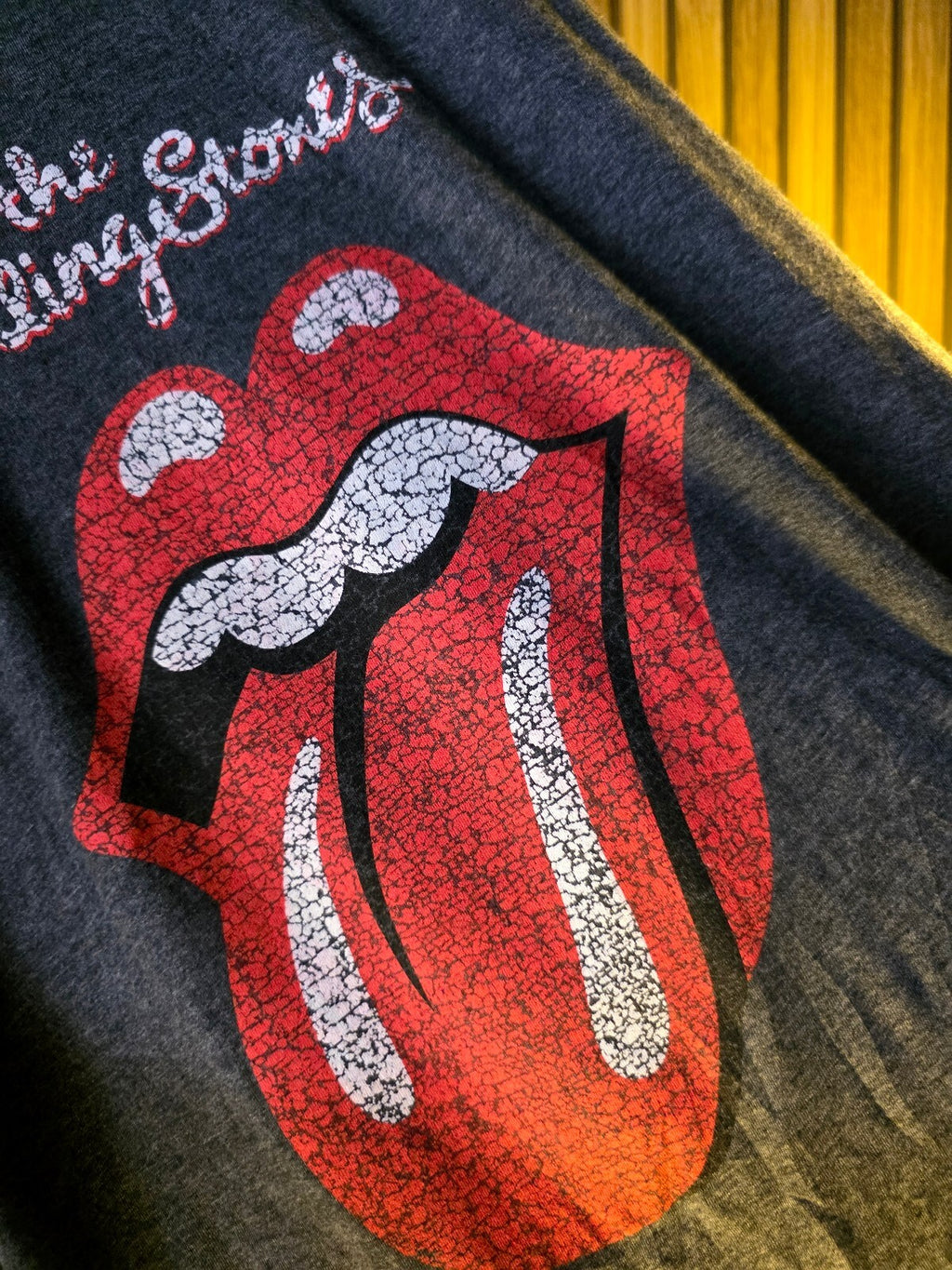 The Rolling Stones Vintage Logo Graphic T-Shirt Grey Medium