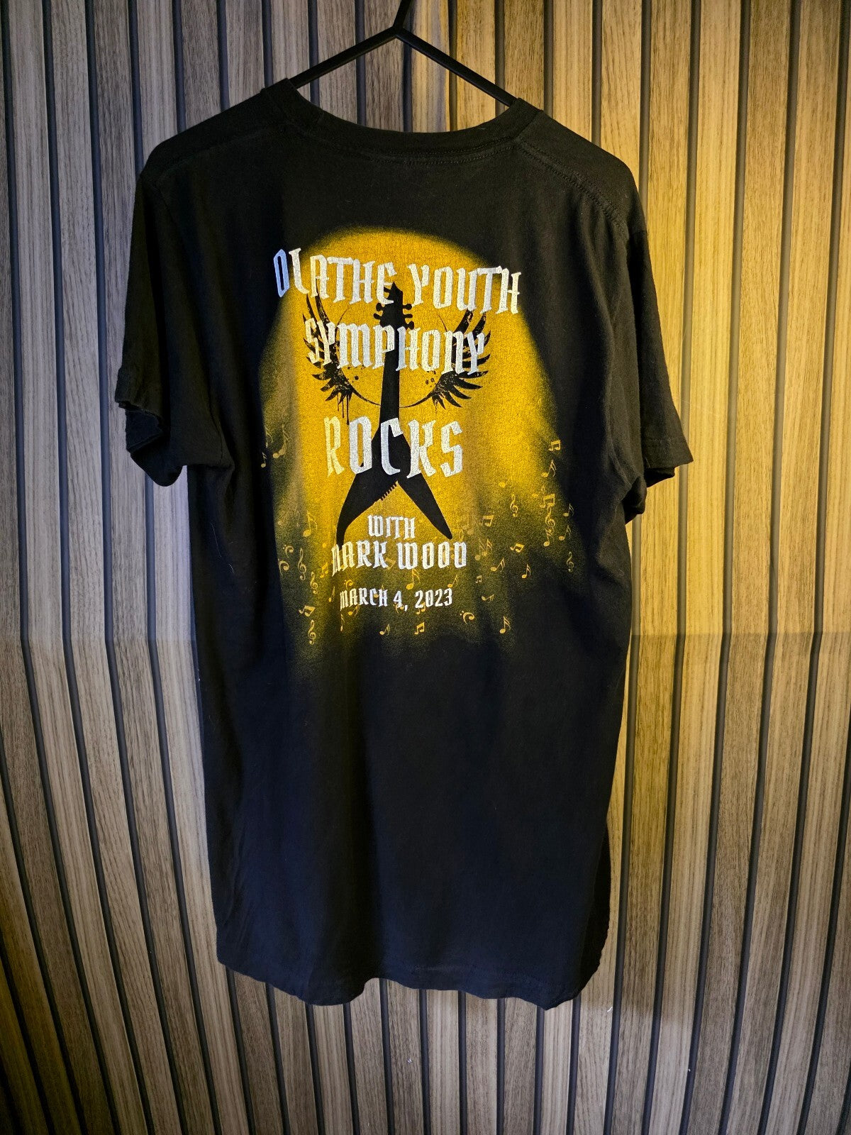 Tultex Mark Wood The Breakout Tour Graphic T-Shirt Black Small