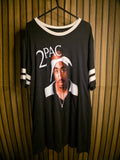 Bravado 2Pac Graphic Black White T-Shirt Large