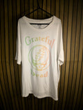 Tailgate Grateful Dead Skull Logo T-Shirt White Size S Oversize