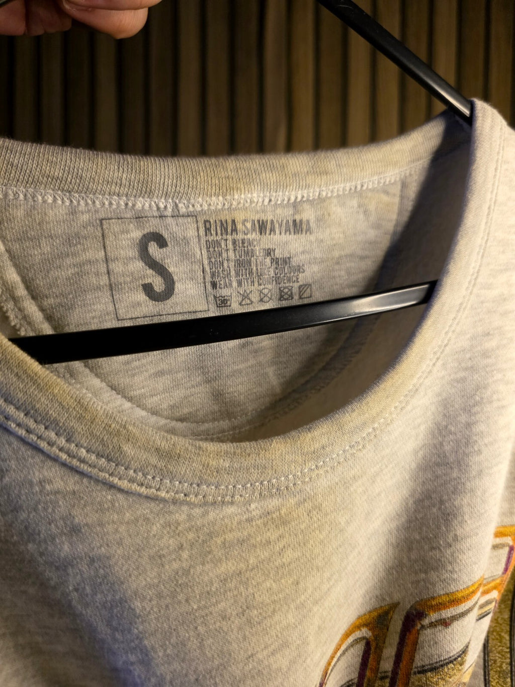 Rina Sawayama Sweatshirt Sawayama Graphic Print Grey Size S