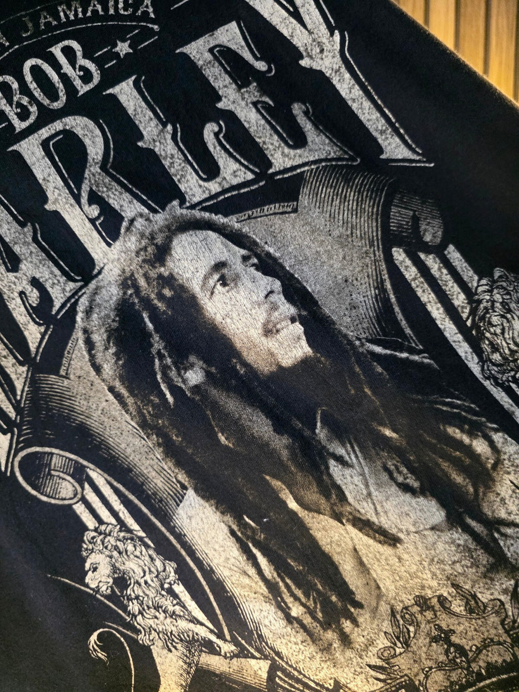 Zion Rootswear Bob Marley Legend Graphic T-Shirt Black XL