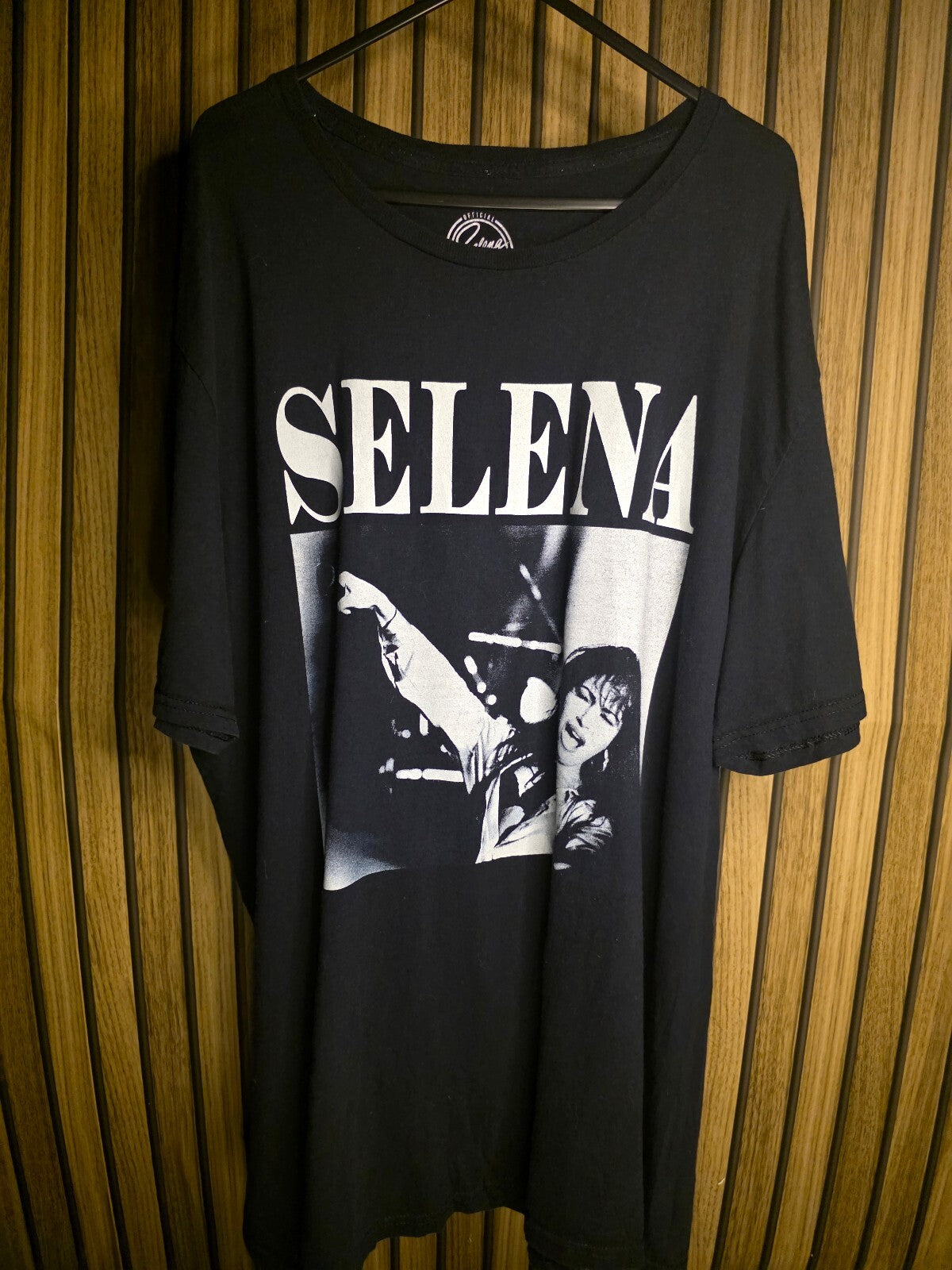 Selena Black Graphic T-Shirt XL Concert Photo Cotton