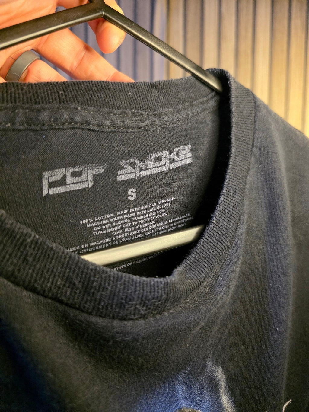 Pop Smoke Meet The Woo 2 Black Graphic T-Shirt Size S
