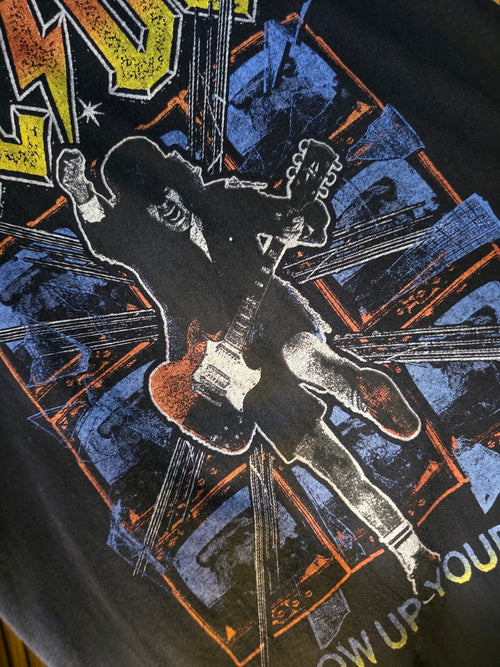 AC/DC Blow Up Your Video Black Graphic T-Shirt M