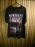 Newsboys Love Riot Tour 2011 Black Graphic T-Shirt Small