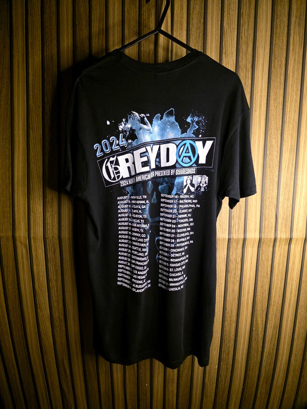 Grey Day 2024 Tour Graphic T-Shirt Black Medium