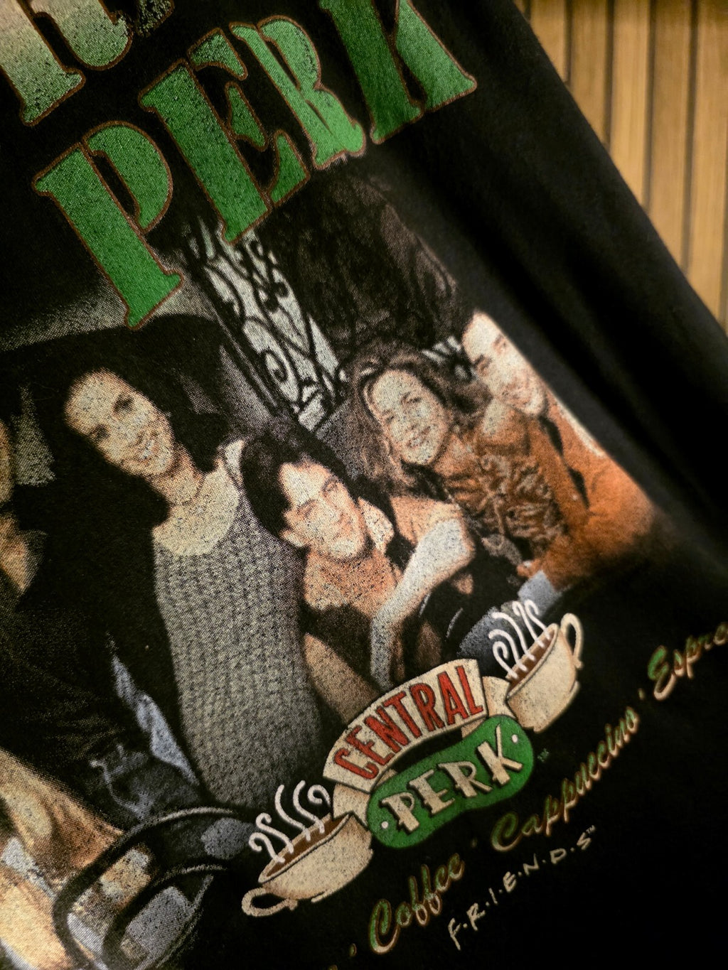 Ripple Junction Friends Central Perk Graphic T-Shirt Black Medium